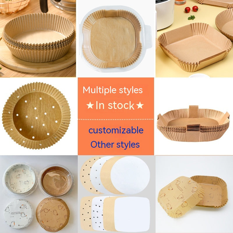Air Fryer Special Food Grade Silicone Oil Baking Paper Oiled Paper Plate