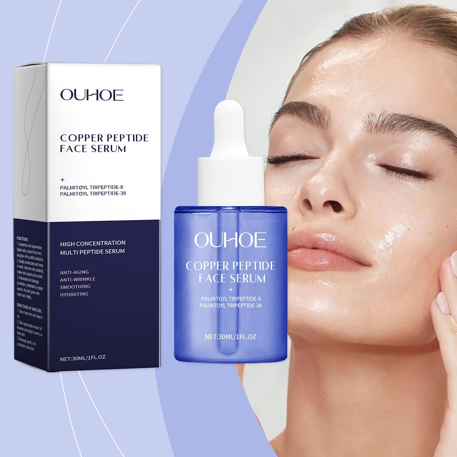Copper Peptide Facial Liquid Hydrating, Moisturizing And Nourishing