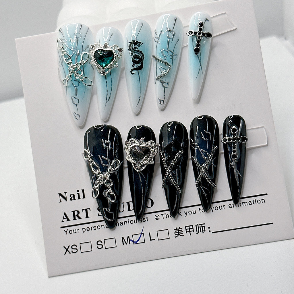 Composite System Elemental-style Cool And Chic Water-drop Wearable Nail Art Stickers