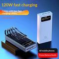 120W Power Bank 20000 MAh High-Capacity Portable Charger Four-Port Compact Mobile Phone Power Bank