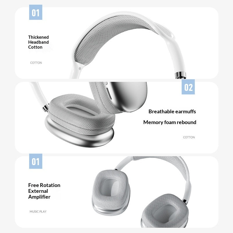 Wireless Noise-canceling Bluetooth Over-ear Headphones