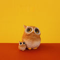 Owl Home Decor Ornament, Artificial Animal Desk Miniature Piece