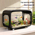 HD Aquarium Home Fish Tank Turtle Tank Transparent Tank Aquascape Small Eco Tank